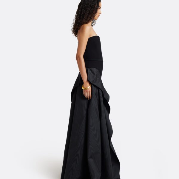 Safiyaa Anneline Long Dress in Black - Dresses - Demi-Couture Evening Wear at Coveti