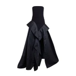 Safiyaa Anneline Long Dress in Black - Dresses - Demi-Couture Evening Wear at Coveti