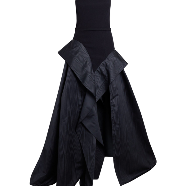 Safiyaa Anneline Long Dress in Black - Dresses - Demi-Couture Evening Wear at Coveti