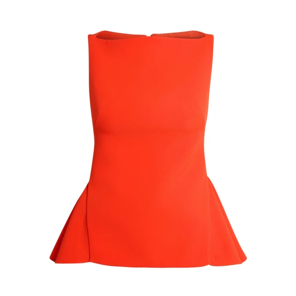 Safiyaa Ashlyn Top in Apple Red - Tops - Demi-Couture Evening Wear at Coveti