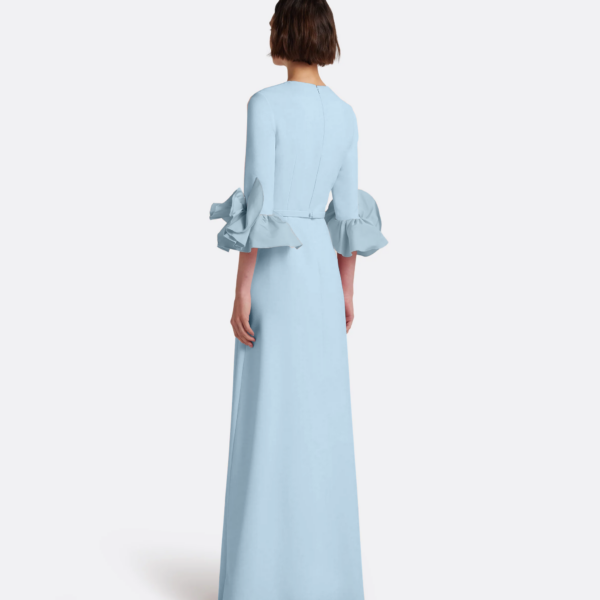 Safiyaa Belen Long Dress in Pale Blue - Dresses - Demi-Couture Evening Wear at Coveti