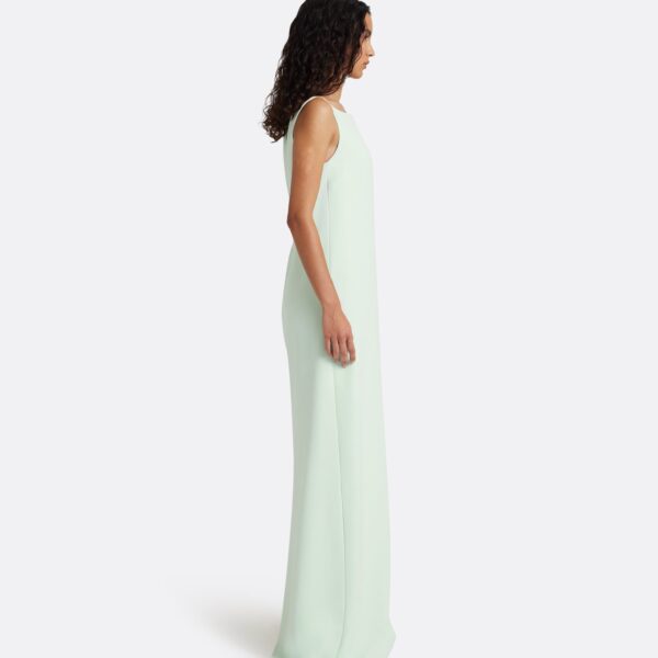 Safiyaa Cielle Long Dress in Sea Glass - Dresses - Demi-Couture Evening Wear at Coveti