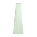 Safiyaa Cielle Long Dress in Sea Glass - Dresses - Demi-Couture Evening Wear at Coveti