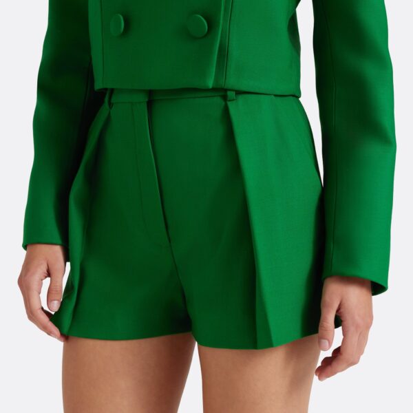 Safiyaa Cierra Shorts in Blade Green - Shorts - Demi-Couture Evening Wear at Coveti