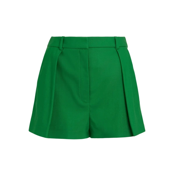 Safiyaa Cierra Shorts in Blade Green - Shorts - Demi-Couture Evening Wear at Coveti