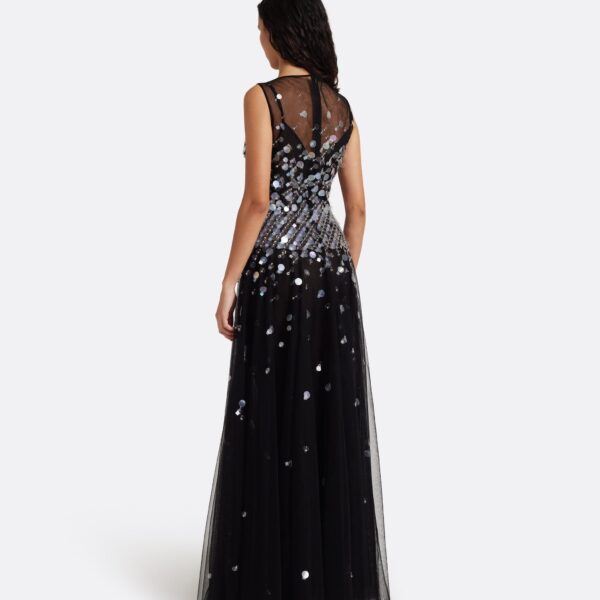Safiyaa Dixie Long Dress in Black - Dresses - Demi-Couture Evening Wear at Coveti