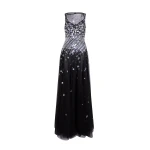 Safiyaa Dixie Long Dress in Black - Dresses - Demi-Couture Evening Wear at Coveti