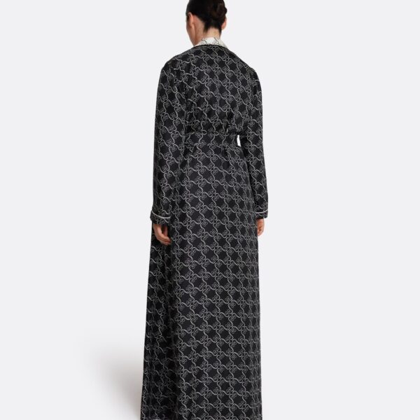 Safiyaa Fiorella Jacket in Ecru on Black - Jackets - Demi-Couture Evening Wear at Coveti