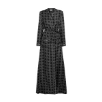 Safiyaa Fiorella Jacket in Ecru on Black - Jackets - Demi-Couture Evening Wear at Coveti