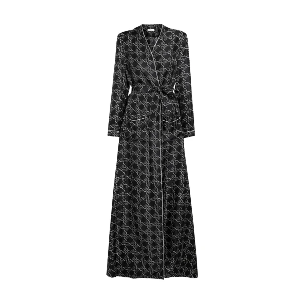 Safiyaa Fiorella Jacket in Ecru on Black - Jackets - Demi-Couture Evening Wear at Coveti
