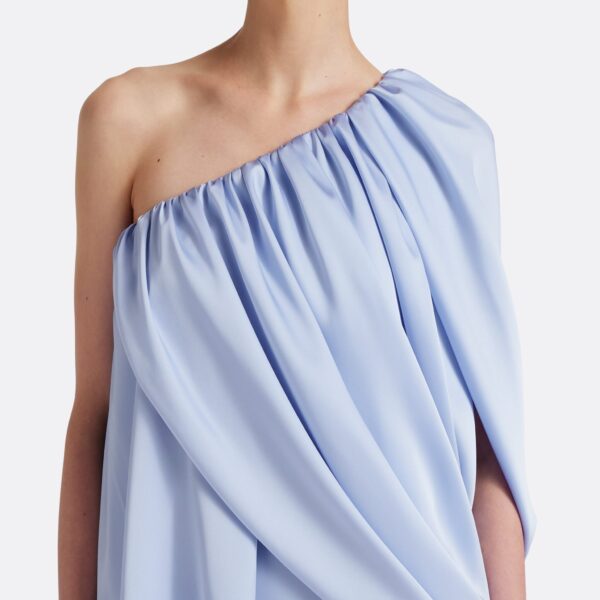 Safiyaa Flourine Mini Dress in Soft Sky - Dresses - Demi-Couture Evening Wear at Coveti