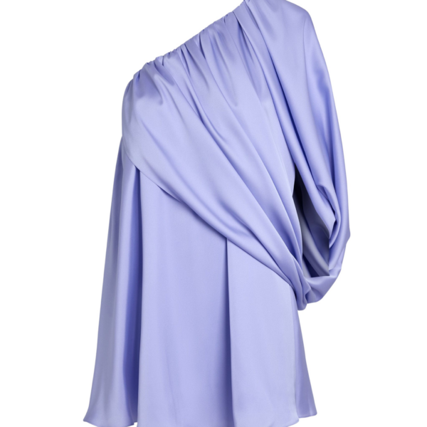 Safiyaa Flourine Mini Dress in Soft Sky - Dresses - Demi-Couture Evening Wear at Coveti