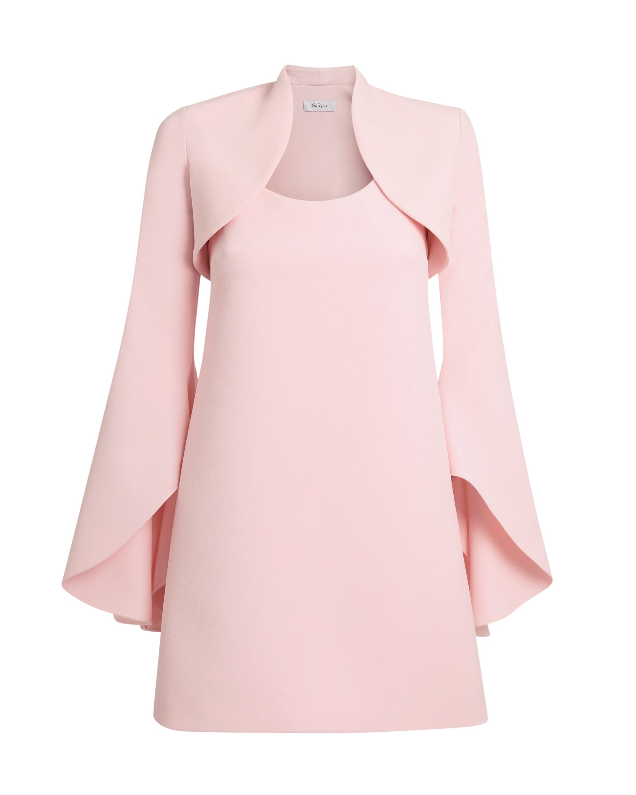 Safiyaa Fran Harness with Areli Mini Dress in Lychee - Dresses - Demi-Couture Evening Wear at Coveti