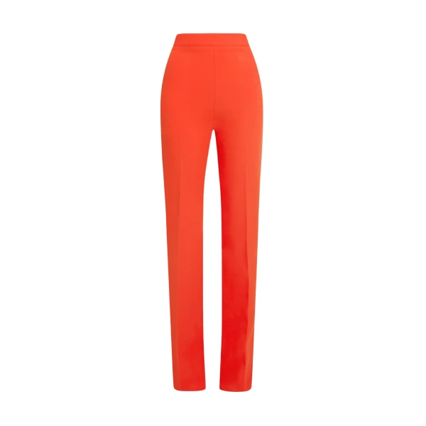 Safiyaa Goldie Trousers in Apple Red - Pants - Demi-Couture Evening Wear at Coveti