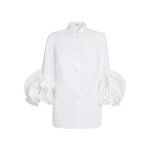 Safiyaa-Joanne-Shirt-in-Ivory-Coveti-scaled13456_nobg Safiyaa Joanne Shirt in Ivory - Tops - Demi-Couture Evening Wear at Coveti