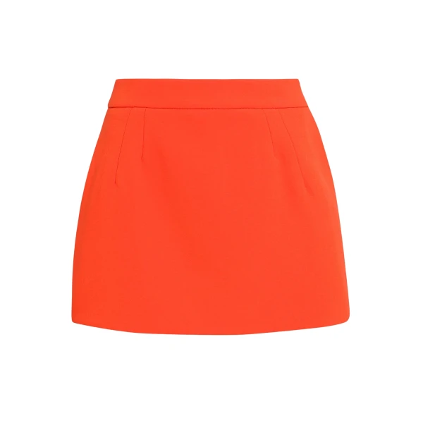 Safiyaa Kalia Skort in Apple Red - Skirts - Demi-Couture Evening Wear at Coveti