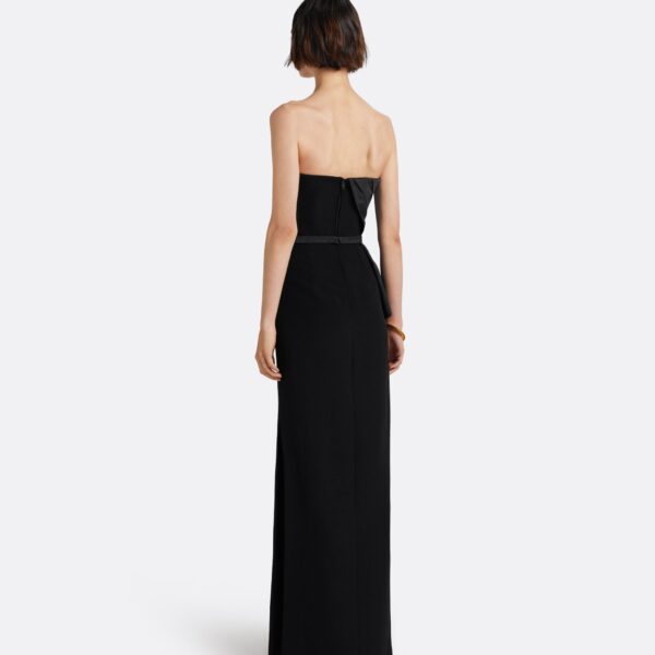 Safiyaa Kasia Long Dress in Black - Dresses - Demi-Couture Evening Wear at Coveti