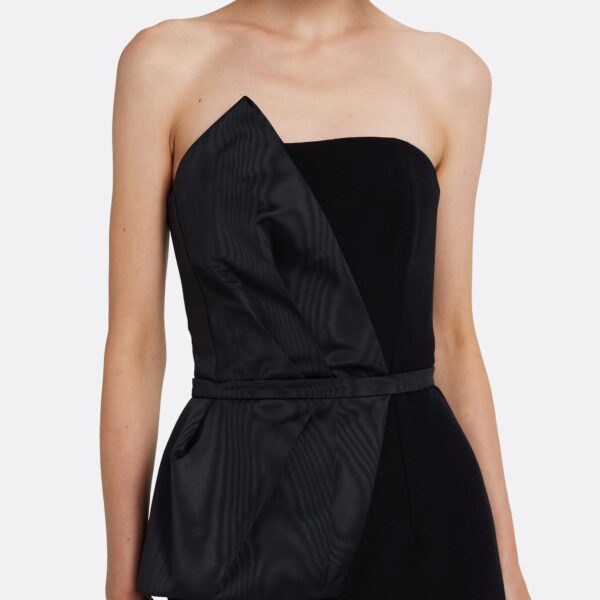 Safiyaa Kasia Long Dress in Black - Dresses - Demi-Couture Evening Wear at Coveti