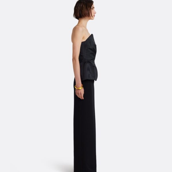 Safiyaa Kasia Long Dress in Black - Dresses - Demi-Couture Evening Wear at Coveti