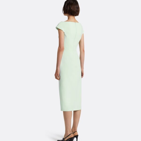 Safiyaa Klea Midi Dress in Sea glass - Dresses - Demi-Couture Evening Wear at Coveti
