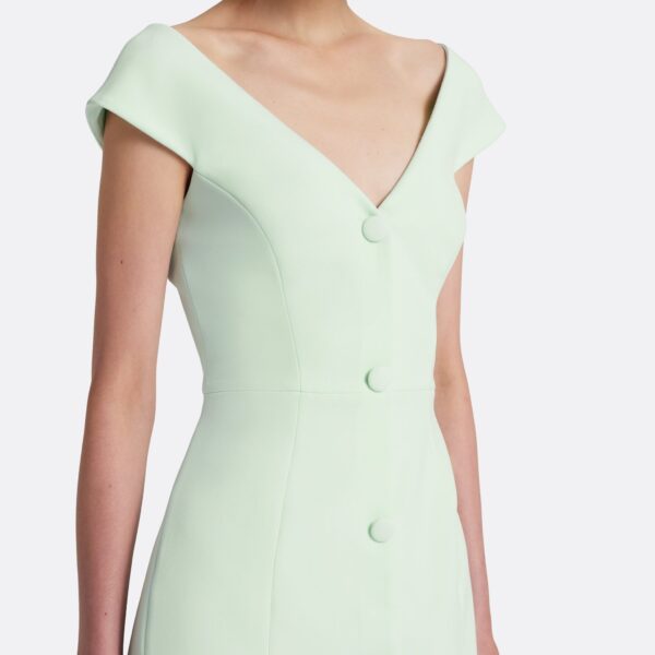 Safiyaa Klea Midi Dress in Sea glass - Dresses - Demi-Couture Evening Wear at Coveti