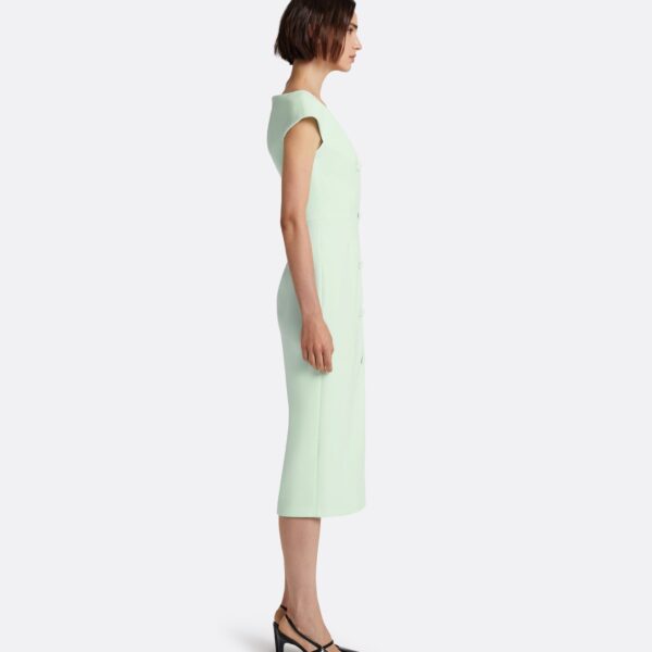 Safiyaa Klea Midi Dress in Sea glass - Dresses - Demi-Couture Evening Wear at Coveti