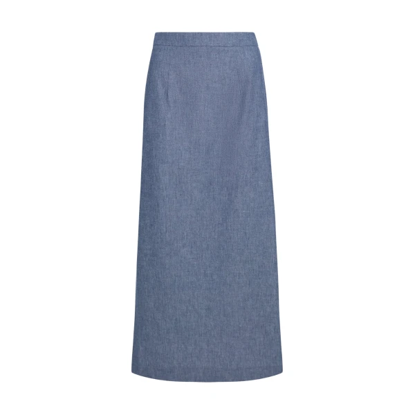 Safiyaa Kyoto Skirt in Blue Blend - Skirts - Demi-Couture Evening Wear at Coveti