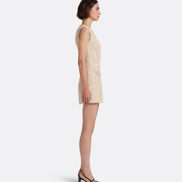 Safiyaa Laurette Mini Dress in Tweed - Dresses - Demi-Couture Evening Wear at Coveti