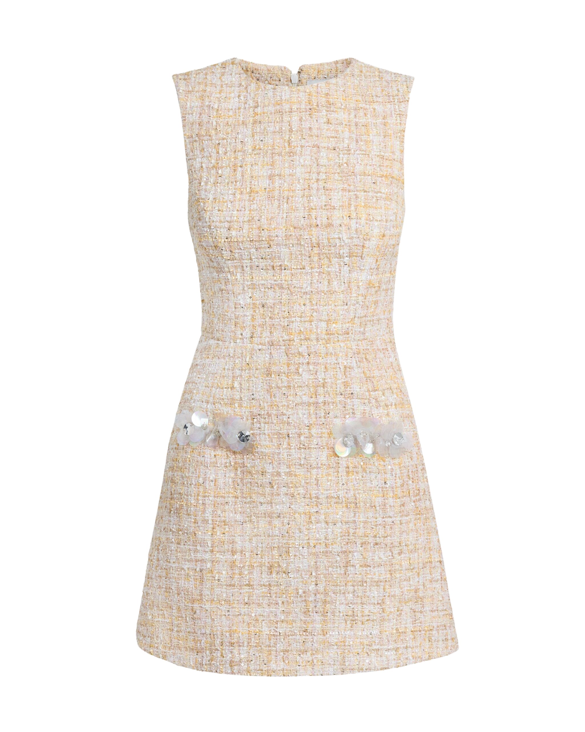 Safiyaa Laurette Mini Dress in Tweed - Dresses - Demi-Couture Evening Wear at Coveti
