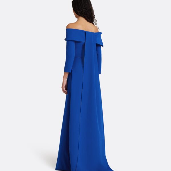 Safiyaa Lunelle Long Dress in Marrakech - Dresses - Demi-Couture Evening Wear at Coveti