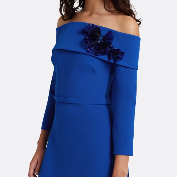 Safiyaa Lunelle Long Dress in Marrakech - Dresses - Demi-Couture Evening Wear at Coveti