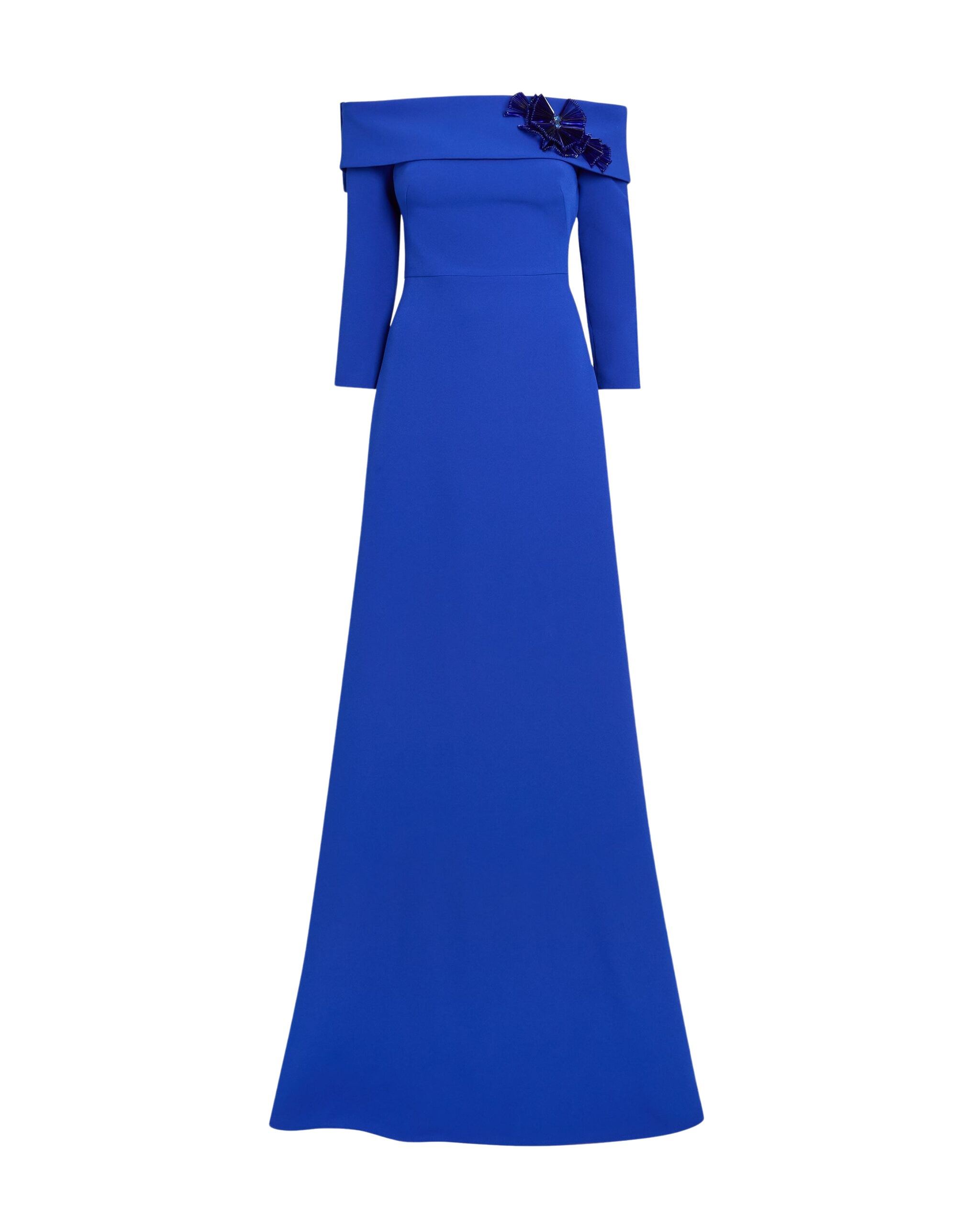 Safiyaa Lunelle Long Dress in Marrakech - Dresses - Demi-Couture Evening Wear at Coveti