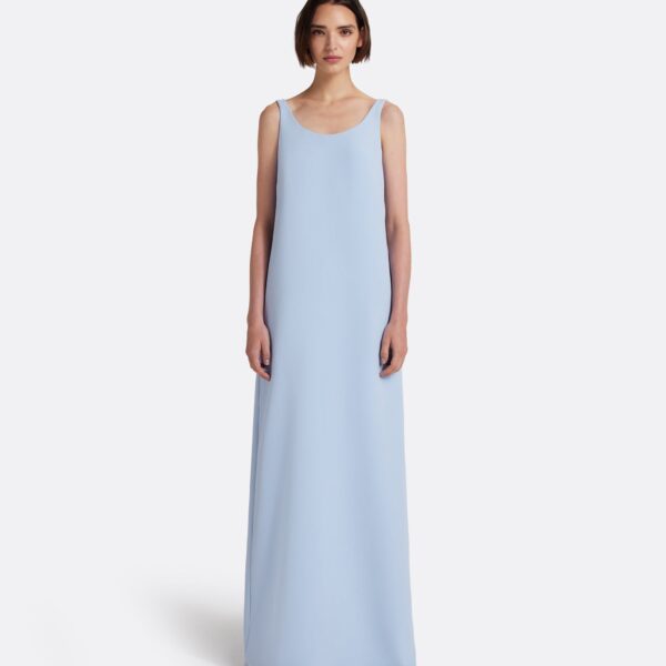 Safiyaa Maddison Long Dress in Soft Sky - Dresses - Demi-Couture Evening Wear at Coveti