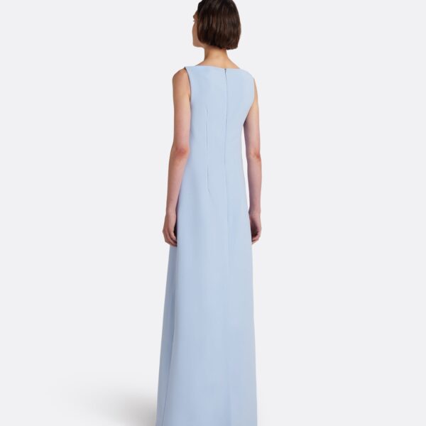 Safiyaa Maddison Long Dress in Soft Sky - Dresses - Demi-Couture Evening Wear at Coveti