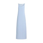Safiyaa Maddison Long Dress in Soft Sky - Dresses - Demi-Couture Evening Wear at Coveti