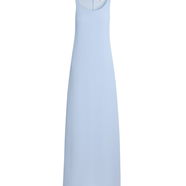 Safiyaa Maddison Long Dress in Soft Sky - Dresses - Demi-Couture Evening Wear at Coveti