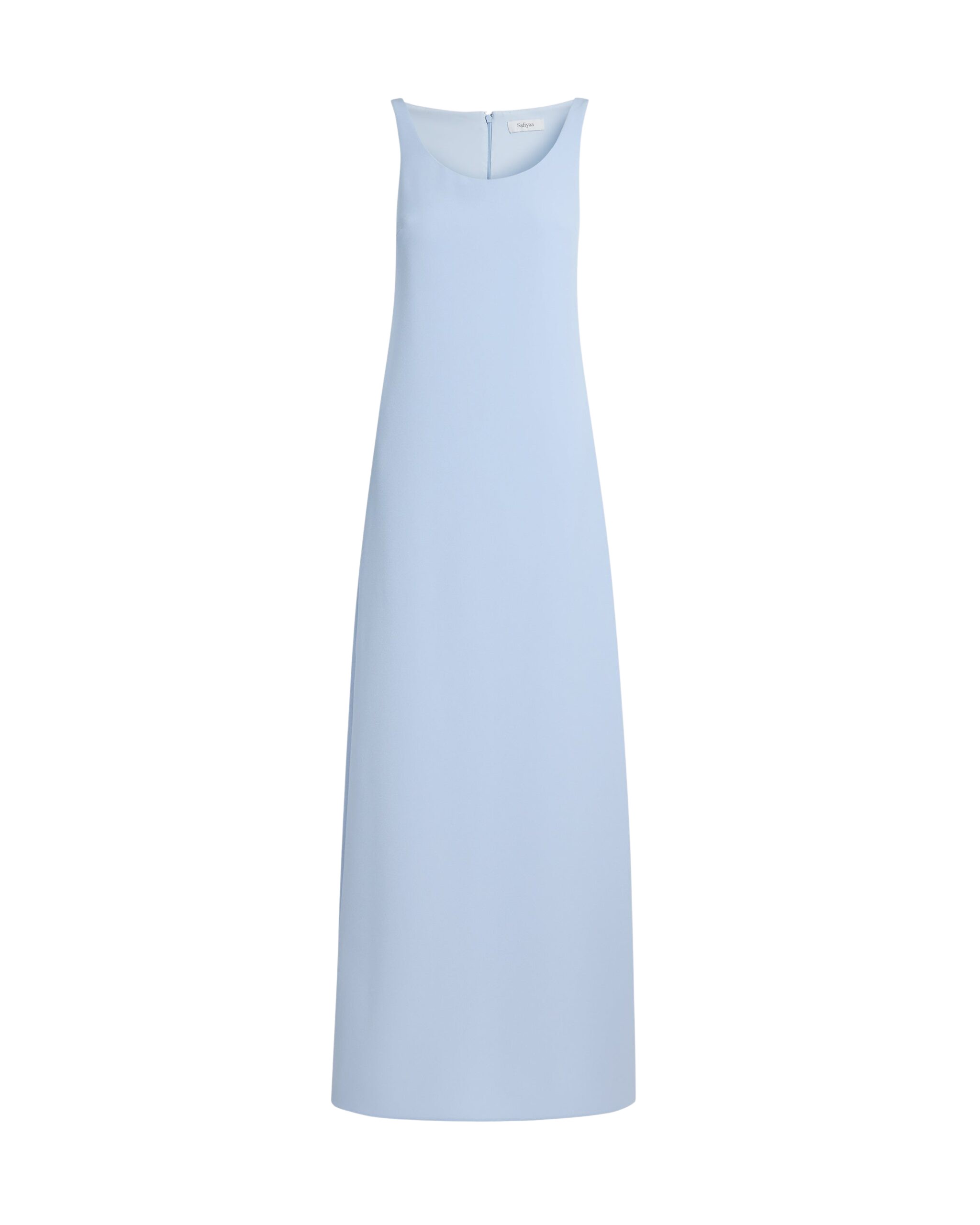 Safiyaa Maddison Long Dress in Soft Sky - Dresses - Demi-Couture Evening Wear at Coveti