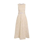 Safiyaa Maisie Midi Dress in Tweed - Dresses - Demi-Couture Evening Wear at Coveti
