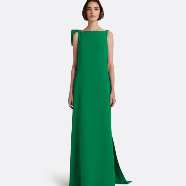 Safiyaa Mallory Long Dress in Jewel Green - Dresses - Demi-Couture Evening Wear at Coveti