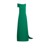 Safiyaa Mallory Long Dress in Jewel Green - Dresses - Demi-Couture Evening Wear at Coveti
