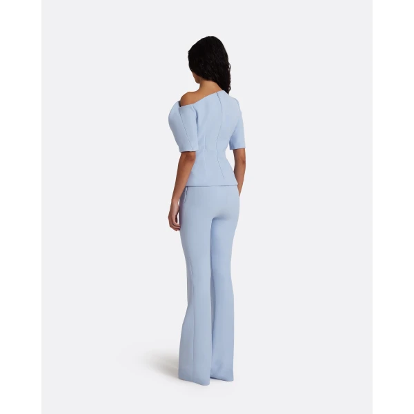 Safiyaa Marley Top in Soft Sky, view 4