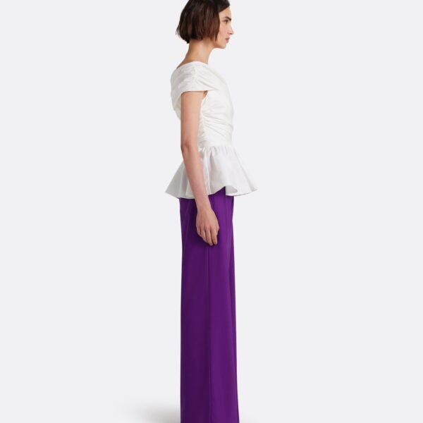 Safiyaa Melanie Top in Ivory - Tops - Demi-Couture Evening Wear at Coveti