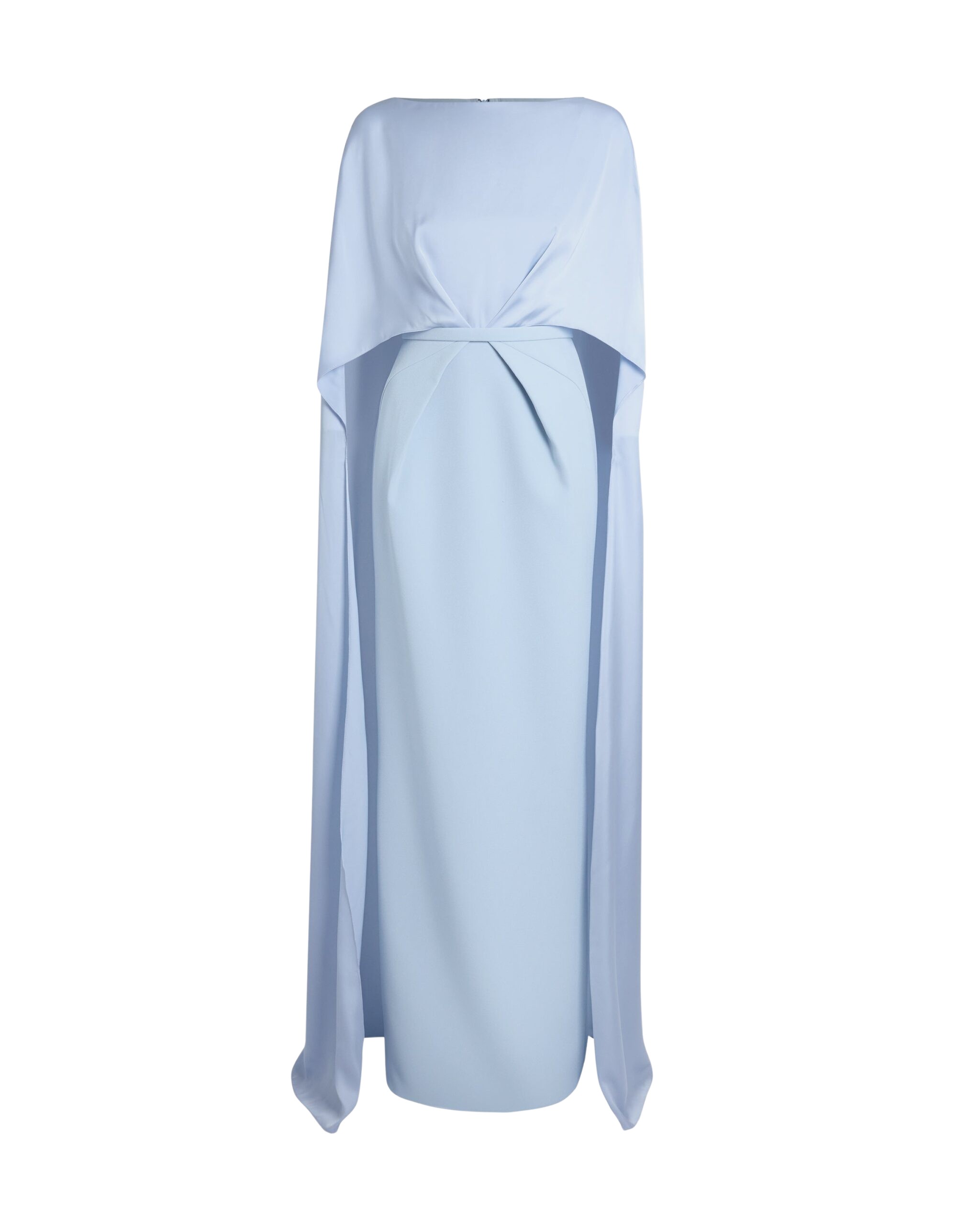 Safiyaa Mirabella Long Dress in Soft Sky - Dresses - Demi-Couture Evening Wear at Coveti
