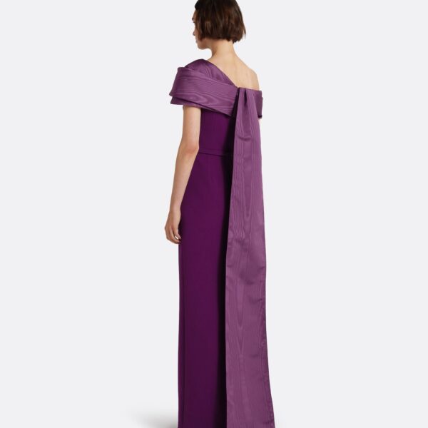 Safiyaa Phira Long Dress in Currant - Dresses - Demi-Couture Evening Wear at Coveti