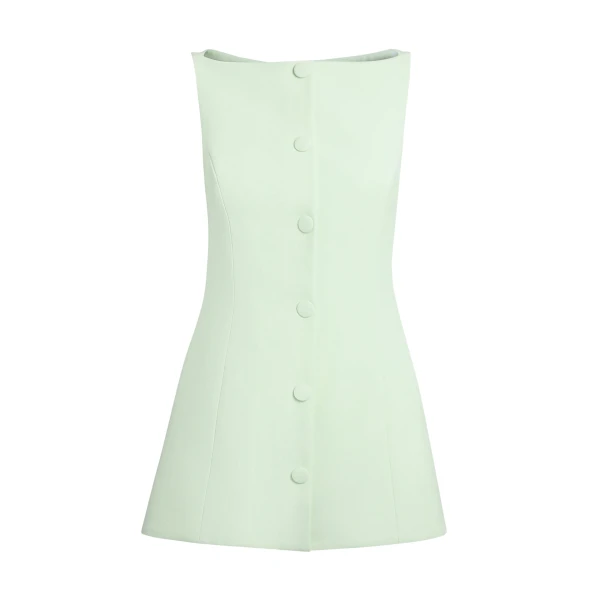 Safiyaa Robbie Top in Sea Glass - Tops - Demi-Couture Evening Wear at Coveti