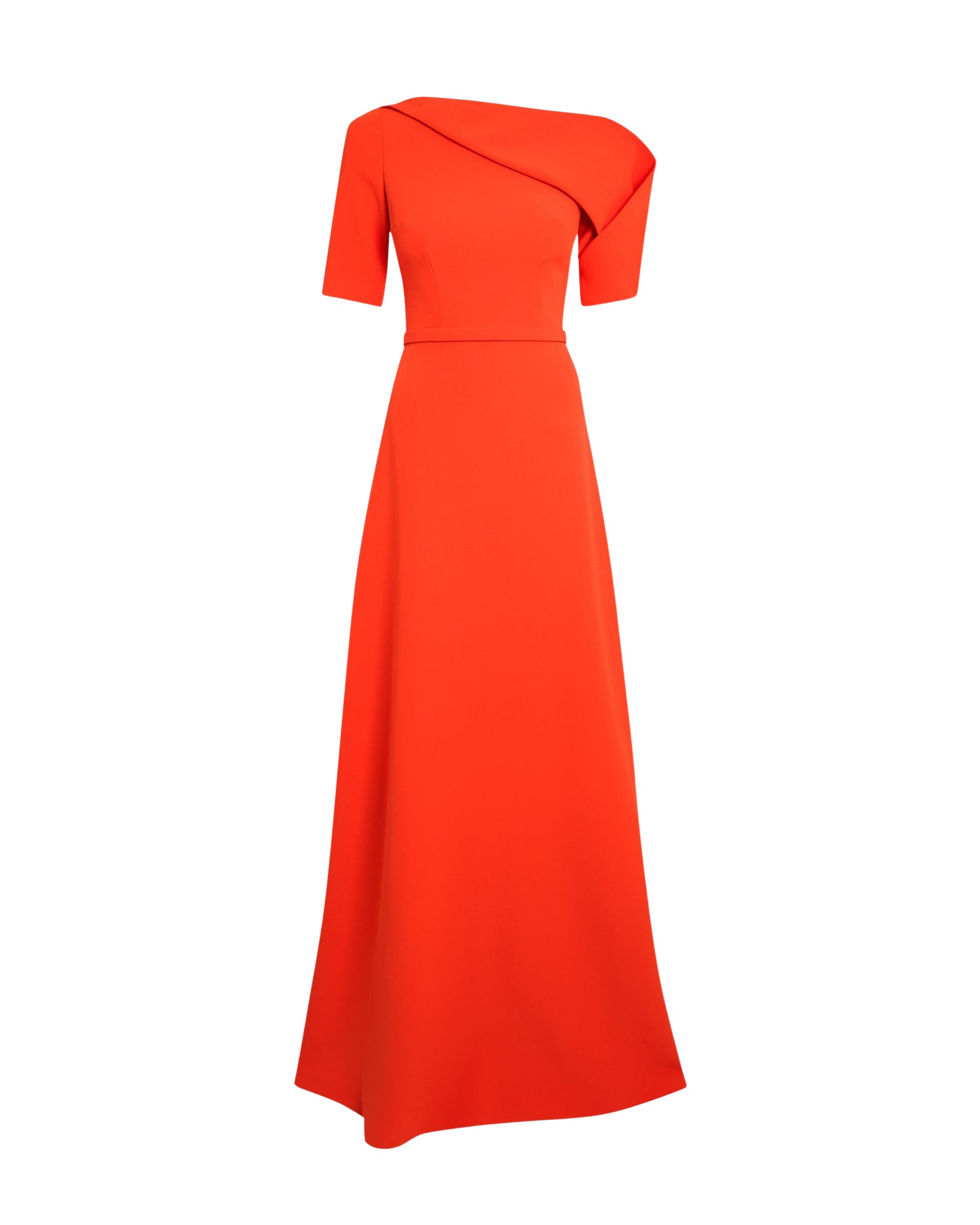 Safiyaa Stephanie Long Dress in Apple Red - Dresses - Demi-Couture Evening Wear at Coveti