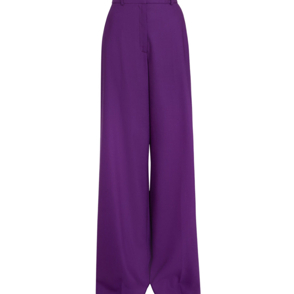 Safiyaa Touca Trouser in Currant - Pants - Demi-Couture Evening Wear at Coveti