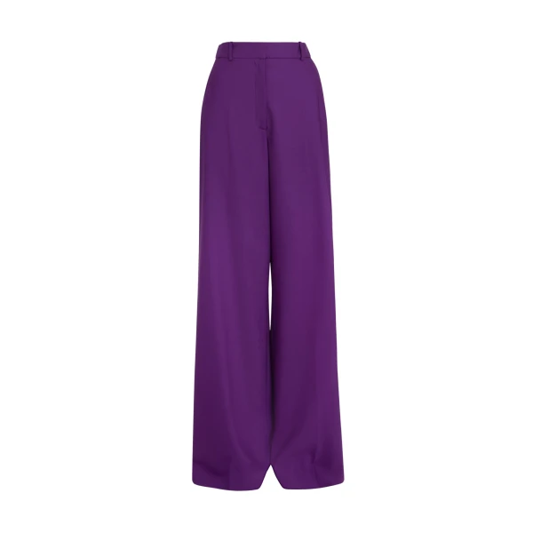 Safiyaa Touca Trouser in Currant - Pants - Demi-Couture Evening Wear at Coveti