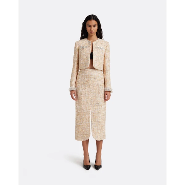 Safiyaa Virgina Skirt in Tweed, view 2