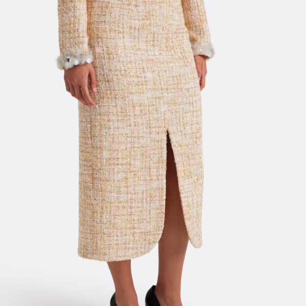 Safiyaa Virgina Skirt in Tweed - Skirts - Demi-Couture Evening Wear at Coveti